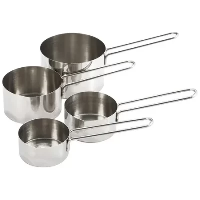 4 piece Stainless Measuring Cups Heavy Duty