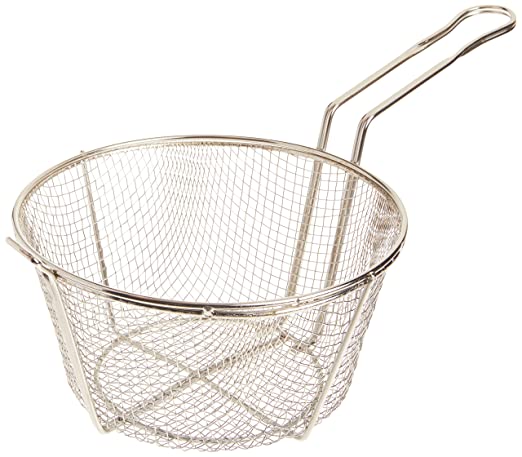 11" Round Wire Fry Basket - Image 2