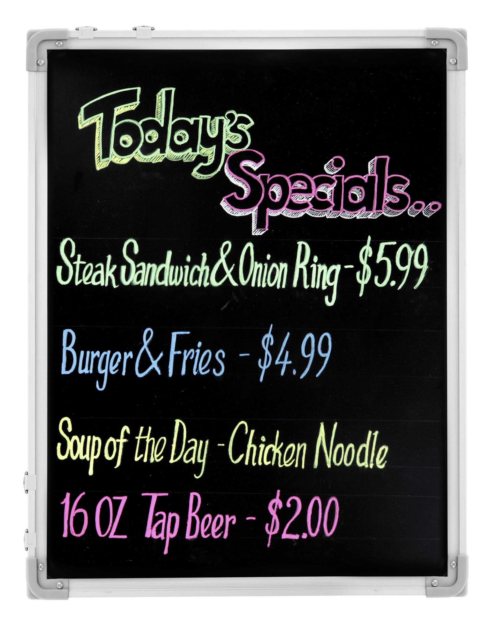 Reversible Write-On Board w/Markers