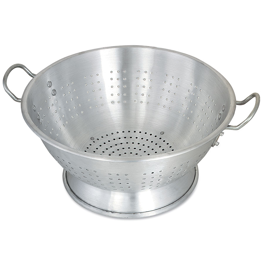 Colander 16qt HD Alum footed