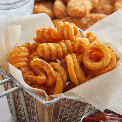 Curly Q Seasoned French Fries 6/5# bags