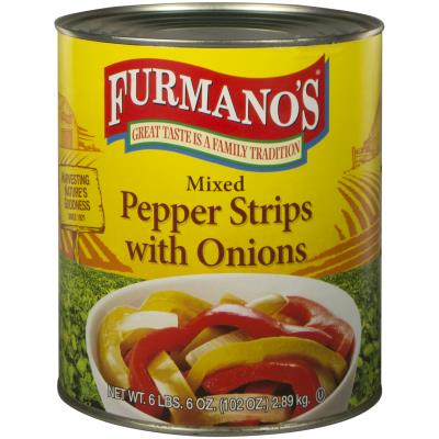 Mixed Pepper Strips & Onions #10