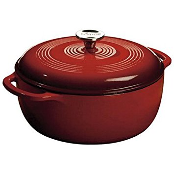 Lodge 4.6 qt Red Enamel Dutch Oven