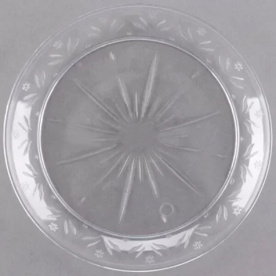 6" Etched Plastic Plate 25 count