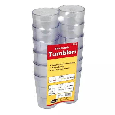 5 oz Clear Plastic Tumbler 1 Dozen