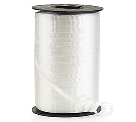 550 yd White Curling Ribbon
