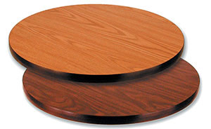 24" Round Tabletop OAK/WALNUT
