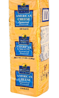 Cheese Sliced American Colored 5#