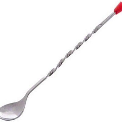 Bar Spoon Red Knob 11"