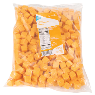 Cheese Cubes Cheddar 5#