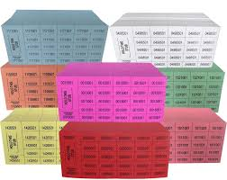 Chinese Auction Tickets 500 ct