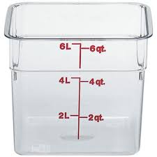 Cam 6qt Clear Storage w/Lid