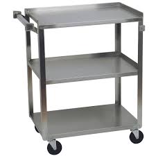 Focus Brand Stainless Steel Utility & Bussing Cart