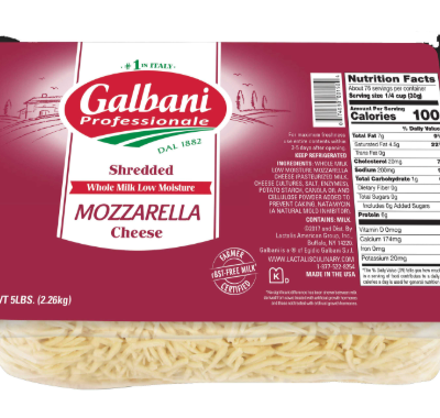 Shredded Mozzarella Cheese 5#