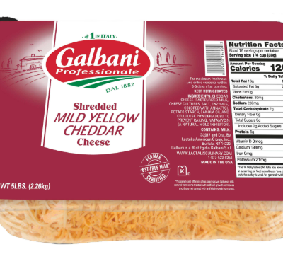 Cheese Shredded Cheddar 5#