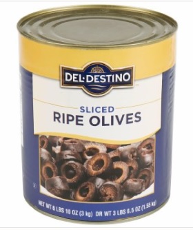 Olives Sliced Black #10