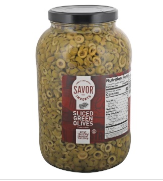 Olives Sliced Green 1 gallon