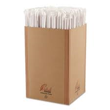 Straws Wrapped 10" 500 ct. box