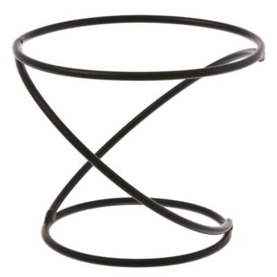 Black Swirl Iron Pizza Stand