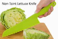 Green Plastic Lettuce Knife