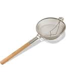 10.5" Heavy Duty Reinforced Stainless Steel Double Mesh Strainer