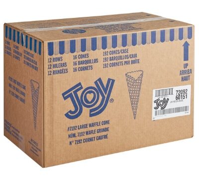 Large Waffle Ice Cream Cones 192 count
