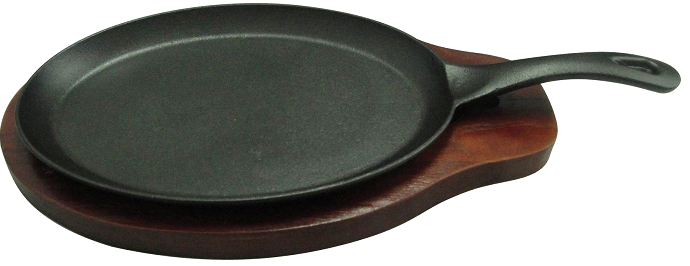 Cast Iron Fajita Platter with Handle