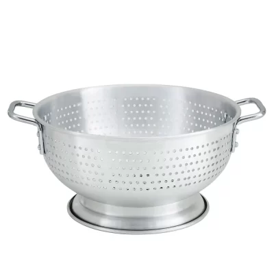 11 qt Heavy Duty Aluminum Colander, Footed