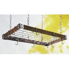 4147 Pot Rack Dark w/ Copper