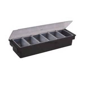Bar Condiment Caddy 6 Plastic