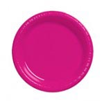 Hot Magenta 7" Plastic Plate