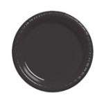 Black Vel 10.25" Plastic Plate