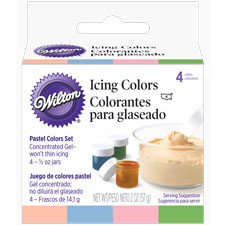 Pastel 4 Icing Colors Set