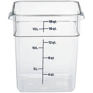 Cam Clear 18qt Storage w/Lid