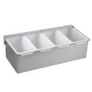 Bar Condiment Caddy 4 comp SS