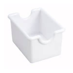 White Plastic Packet Holder